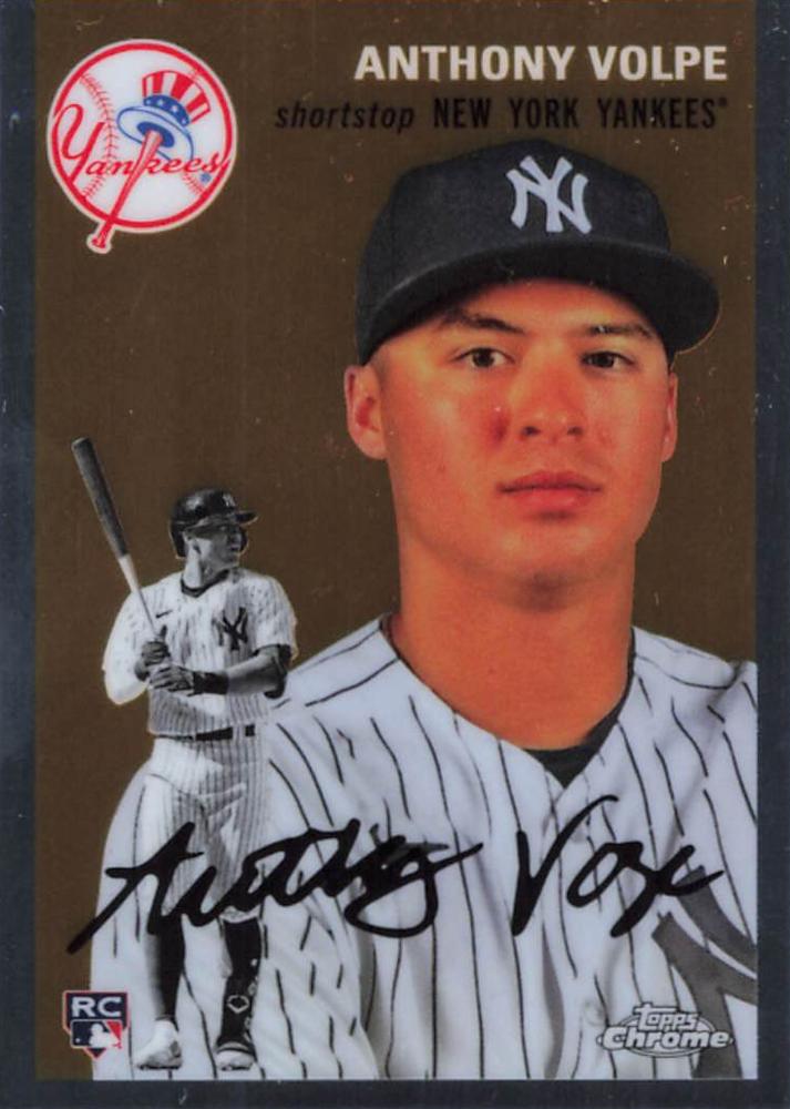 #100 Anthony Volpe - New York Yankees - 2023 Topps Chrome Platinum Anniversary Baseball