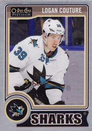 #100b Logan Couture - San Jose Sharks - 2014-15 O-Pee-Chee Platinum Hockey