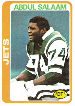 #101 Abdul Salaam - New York Jets - 1978 Topps Football