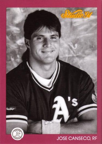 #101 Jose Canseco - Oakland Athletics - 1991 Studio Baseball