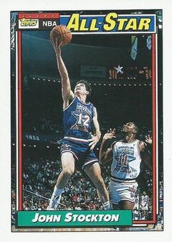 #101 John Stockton - Utah Jazz - 1992-93 Topps Basketball