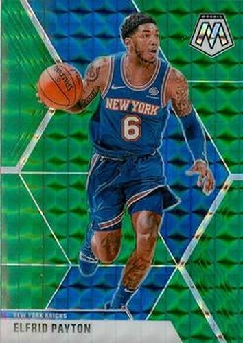 #101 Elfrid Payton - New York Knicks - 2019-20 Panini Mosaic - Green Prizm Basketball