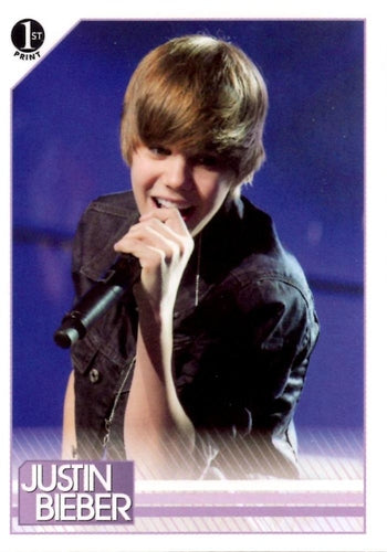 #101 In a backstage interview with Rib Hillis at Di - 2010 Panini Justin Bieber