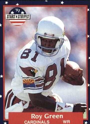 #101 Roy Green - Phoenix Cardinals - 1991 Fleer Stars 'n Stripes Football
