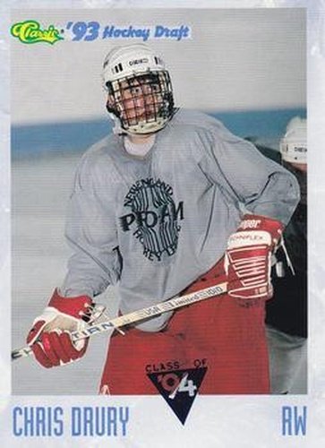 #101 Chris Drury - Fairfield Prep Jesuits - 1993 Classic '93 Hockey Draft Hockey