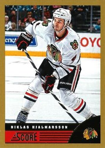 #101 Niklas Hjalmarsson - Chicago Blackhawks - 2013-14 Score - Gold Hockey