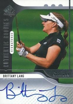 #101 Brittany Lang - 2012 SP Authentic Golf