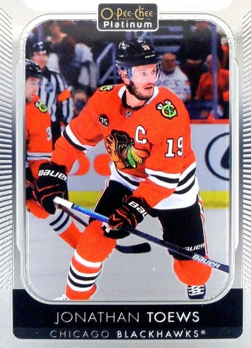 #101 Jonathan Toews - Chicago Blackhawks - 2021-22 O-Pee-Chee Platinum Hockey