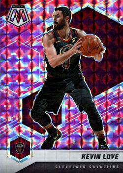 #101 Kevin Love - Cleveland Cavaliers - 2020-21 Panini Mosaic - Mosaic Camo Pink Basketball