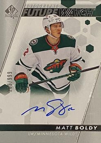 #101 Matt Boldy - Minnesota Wild - 2022-23 SP Authentic Hockey
