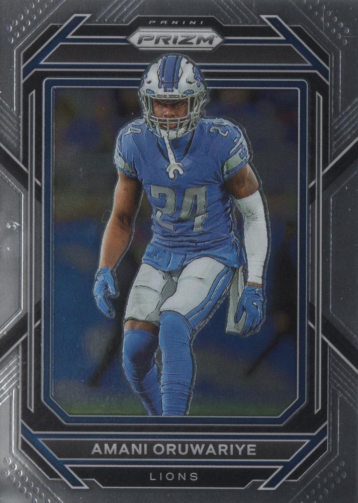 #101 Amani Oruwariye - Detroit Lions - 2022 Panini Prizm Football