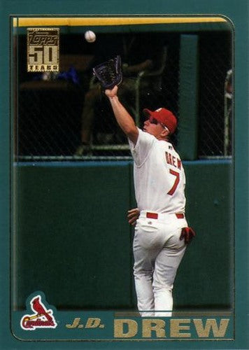 #101 J.D. Drew - St. Louis Cardinals - 2001 Topps Baseball