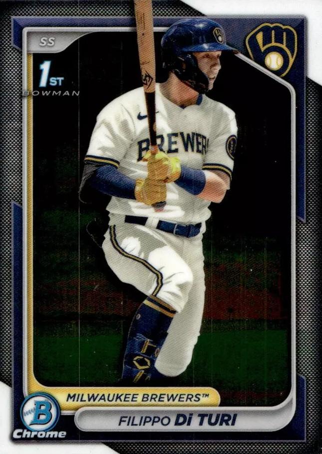 #BCP-101 Filippo Di Turi - Milwaukee Brewers - 2024 Bowman - Chrome Prospects Baseball