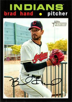 #101 Brad Hand - Cleveland Indians - 2020 Topps Heritage Baseball