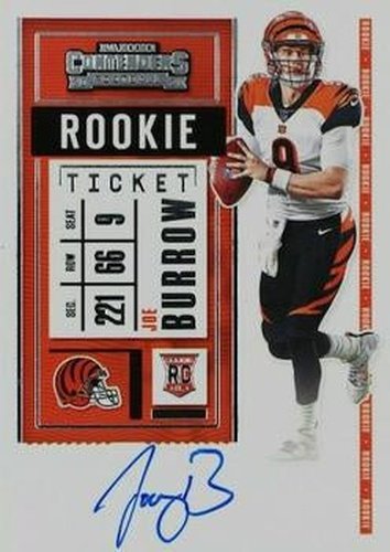 #101b Joe Burrow - Cincinnati Bengals - 2020 Panini Contenders Football