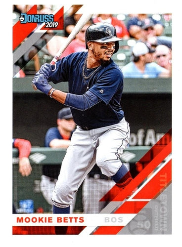 #101b Mookie Betts - Boston Red Sox - 2019 Donruss Baseball