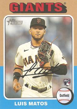 #101b Luis Matos - San Francisco Giants - 2024 Topps Heritage Baseball