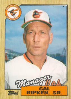 #102T Cal Ripken, Sr. - Baltimore Orioles - 1987 Topps Traded Baseball