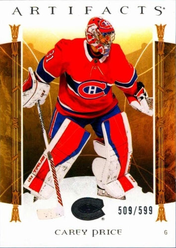 #102 Carey Price - Montreal Canadiens - 2022-23 Upper Deck Artifacts Hockey