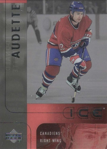 #102 Donald Audette - Montreal Canadiens - 2001-02 Upper Deck Ice Hockey