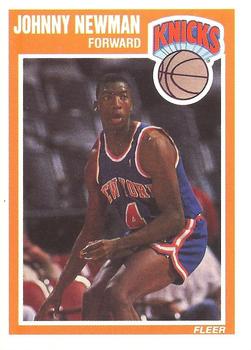 #102 Johnny Newman - New York Knicks - 1989-90 Fleer Basketball