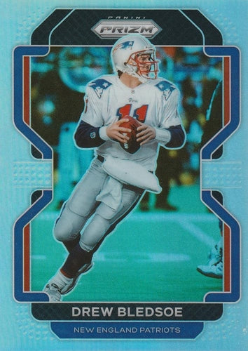 #102 Drew Bledsoe - New England Patriots - 2021 Panini Prizm - Silver Football
