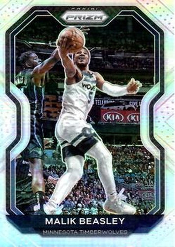 #102 Malik Beasley - Minnesota Timberwolves - 2020-21 Panini Prizm - Silver Prizms Basketball