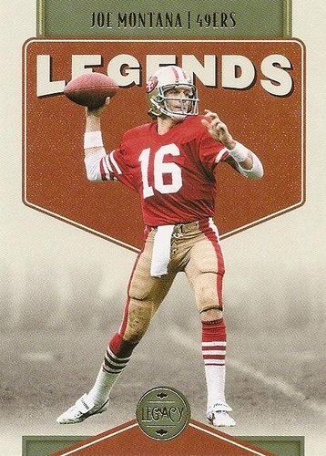 #102 Joe Montana - San Francisco 49ers - 2022 Panini Legacy Football
