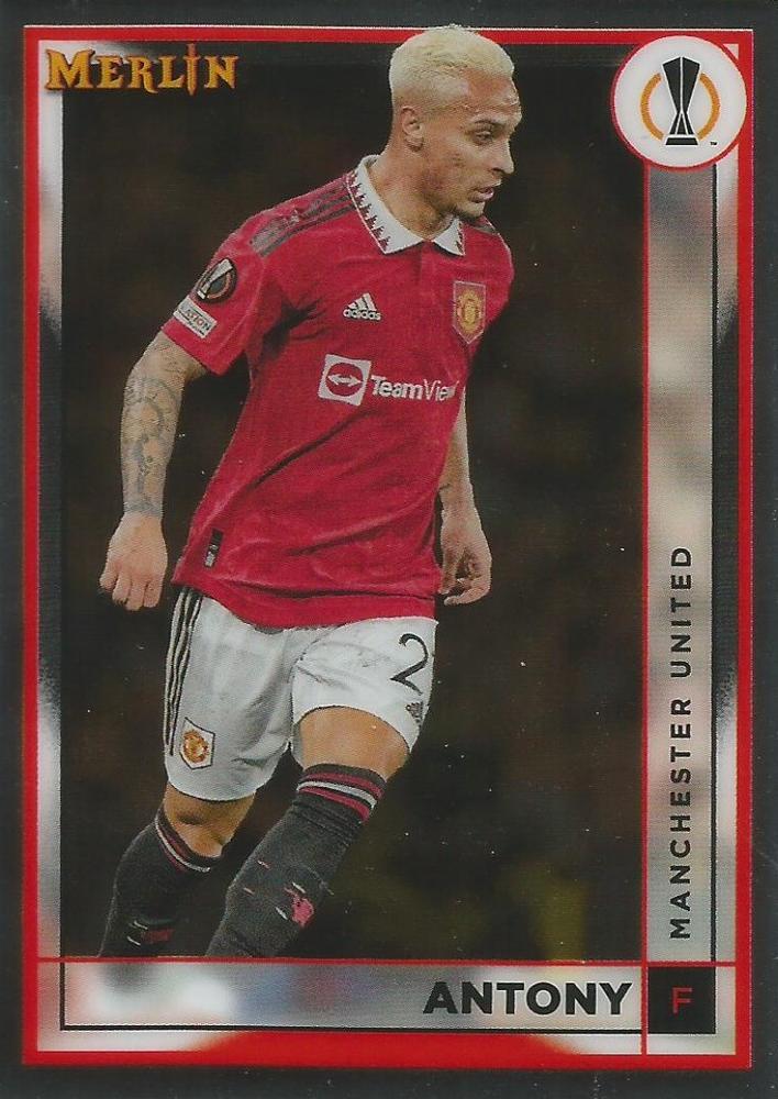 #102 Antony - Manchester United - 2022-23 Merlin Chrome UEFA Club Competitions Soccer