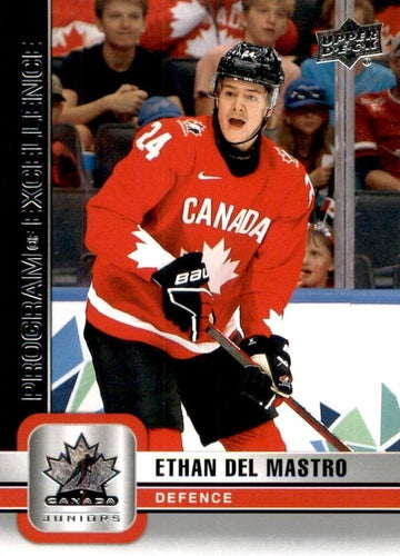 #102 Ethan Del Mastro - Canada - 2023 Upper Deck Team Canada Juniors Hockey