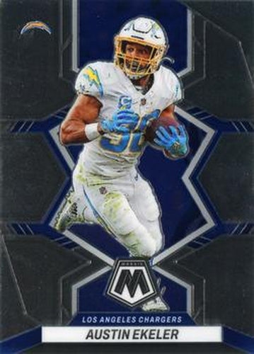 #102 Austin Ekeler - Los Angeles Chargers - 2022 Panini Mosaic Football