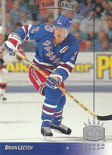 #102 Brian Leetch - New York Rangers - 1993-94 Upper Deck - SP Hockey