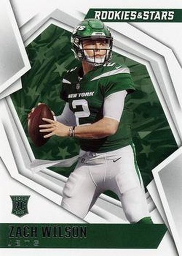 #102 Zach Wilson - New York Jets - 2021 Panini Rookies & Stars Football