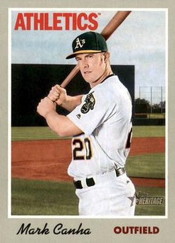 #102 Mark Canha - Baltimore Orioles - 2019 Topps Heritage Baseball