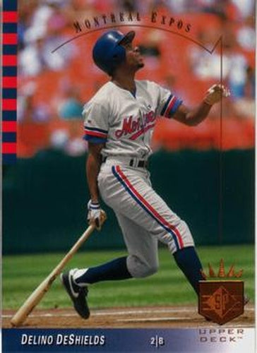 #102 Delino DeShields - Montreal Expos - 1993 SP Baseball