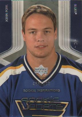 #102 John Pohl - St. Louis Blues - 2003-04 Upper Deck Rookie Update Hockey