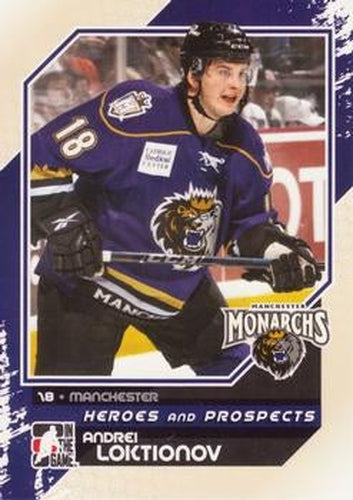 #102 Andrei Loktionov - Manchester Monarchs - 2010-11 In The Game Heroes and Prospects Hockey