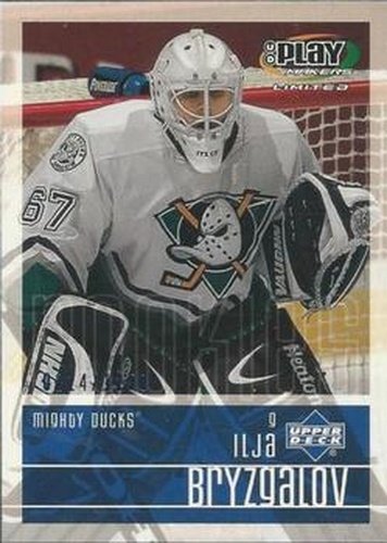 #102 Ilja Bryzgalov - Anaheim Mighty Ducks - 2001-02 Upper Deck Playmakers Hockey