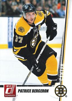 #102 Patrice Bergeron - Boston Bruins - 2010-11 Donruss Hockey