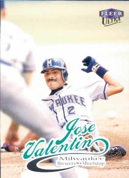 #102 Jose Valentin - Milwaukee Brewers - 1999 Ultra Baseball