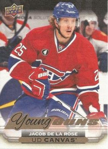 #C102 Jacob de la Rose - Montreal Canadiens - 2015-16 Upper Deck - UD Canvas Hockey