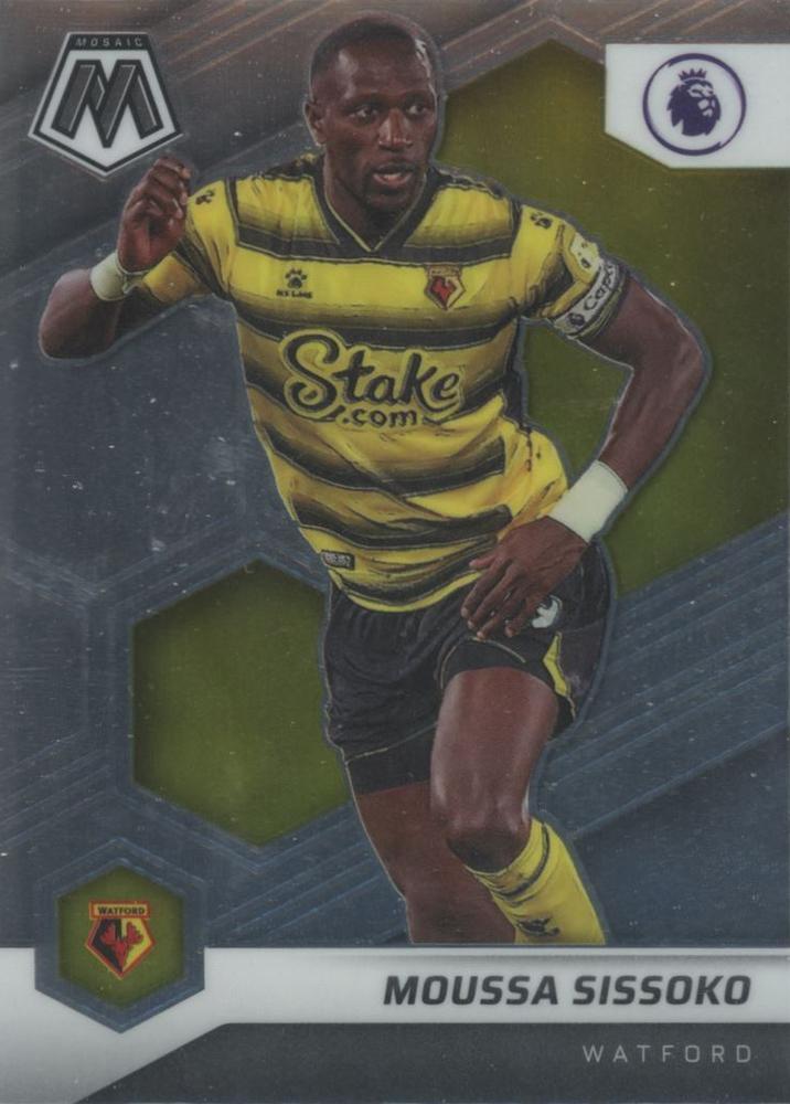 #102 Moussa Sissoko - Watford - 2021-22 Panini Mosaic Premier League Soccer