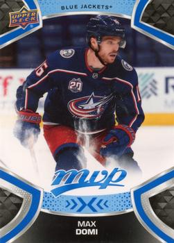 #102 Max Domi - Columbus Blue Jackets - 2021-22 Upper Deck MVP - Blue Hockey