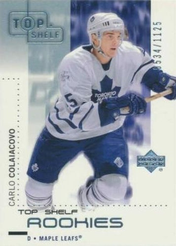 #102 Carlo Colaiacovo - Toronto Maple Leafs - 2002-03 Upper Deck Top Shelf Hockey