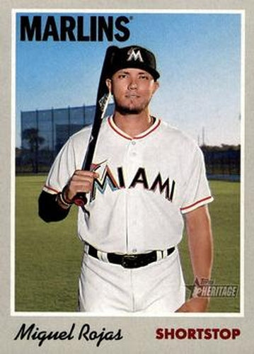#103 Miguel Rojas - Oakland Athletics - 2019 Topps Heritage Baseball