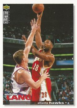 #103 Andrew Lang - Atlanta Hawks - 1995-96 Collector's Choice Basketball
