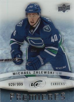 #103 Michael Zalewski - Vancouver Canucks - 2014-15 Upper Deck Ice Hockey
