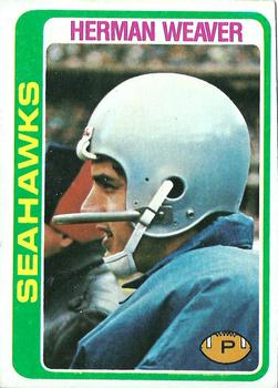 #103 Herman Weaver - Seattle Seahawks - 1978 Topps Football