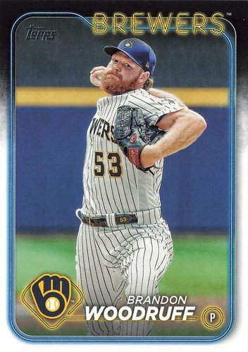 #103 Brandon Woodruff - Milwaukee Brewers - 2024 Topps Baseball