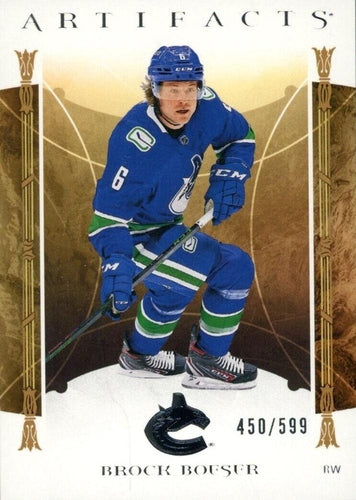#103 Brock Boeser - Vancouver Canucks - 2022-23 Upper Deck Artifacts Hockey